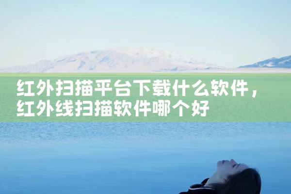 红外扫描平台下载什么软件