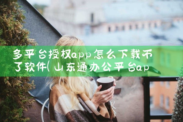 多平台授权app怎么下载不了软件