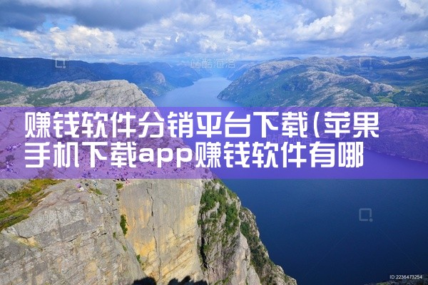 赚钱软件分销平台下载