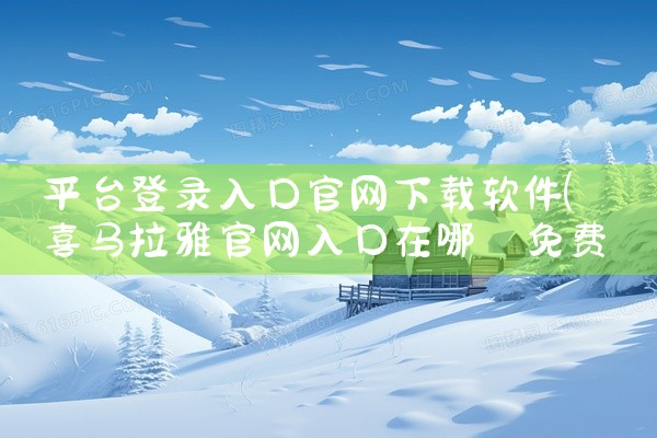 平台登录入口官网下载软件